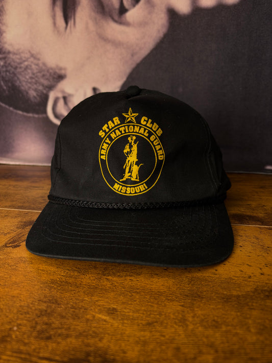 Vintage US Army Black + Yellow Trucker Hat