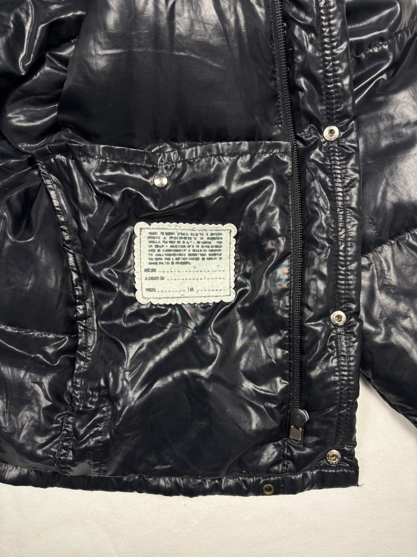 Vintage Moncler Grenoble Black Down Jacket (M)