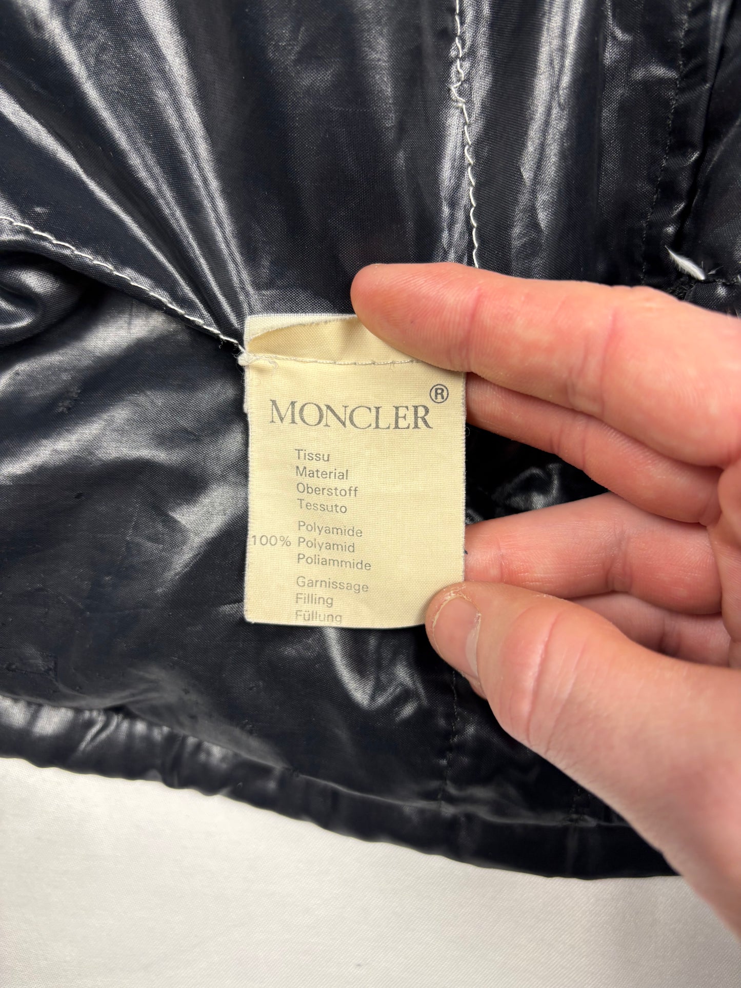 Vintage Moncler Grenoble Black Down Jacket (M)