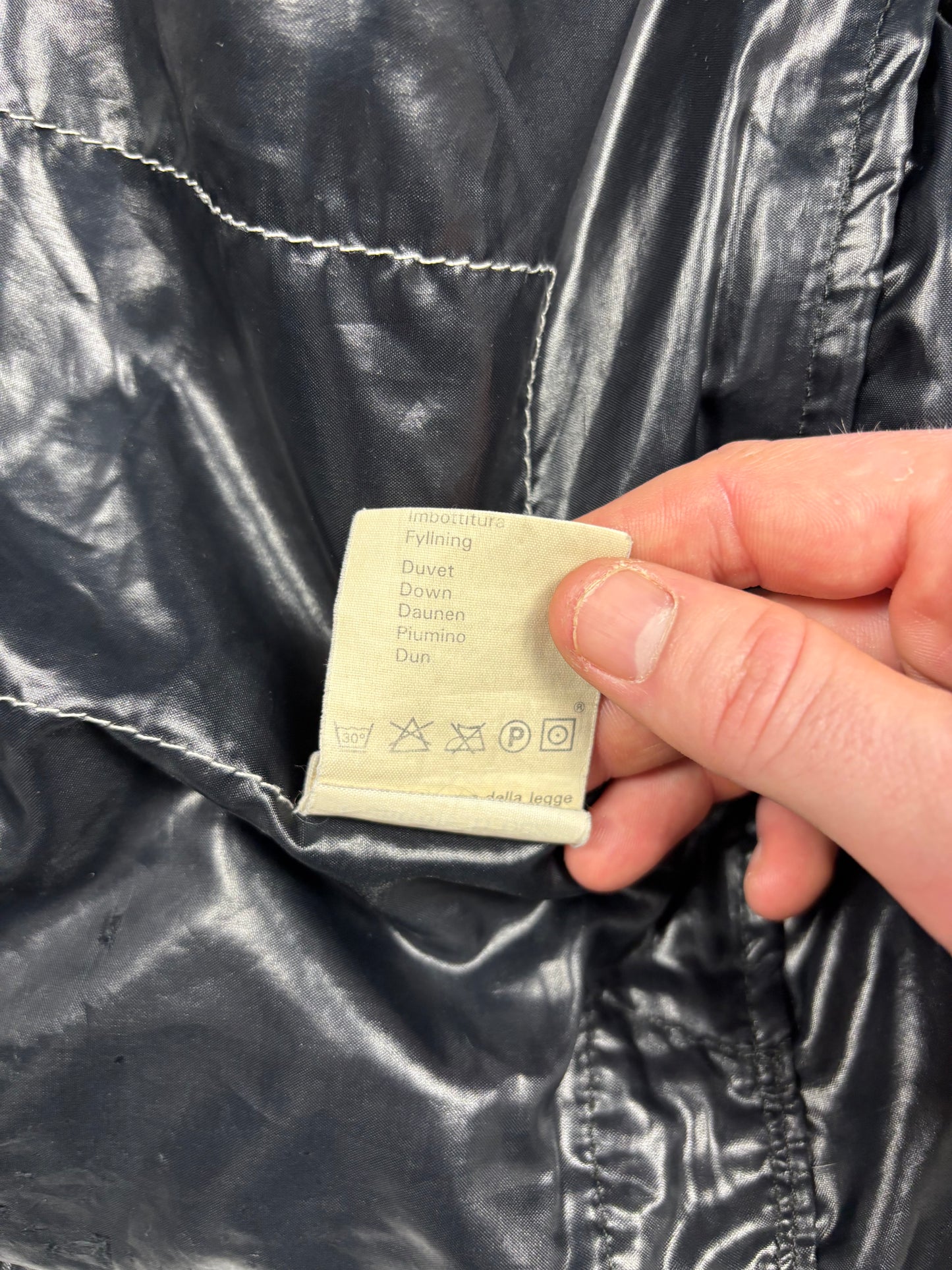 Vintage Moncler Grenoble Black Down Jacket (M)