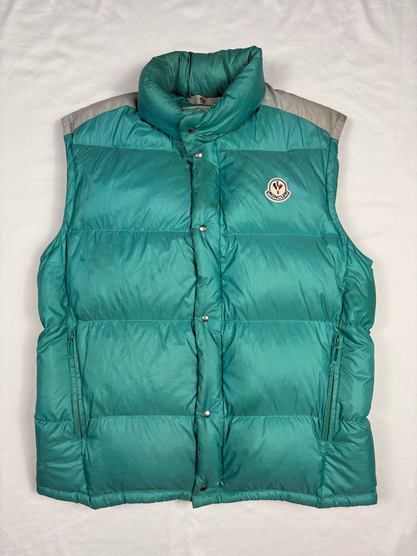 Vintage Moncler Grenoble 80s Zip-Off Sleeve Down Jacket (L)