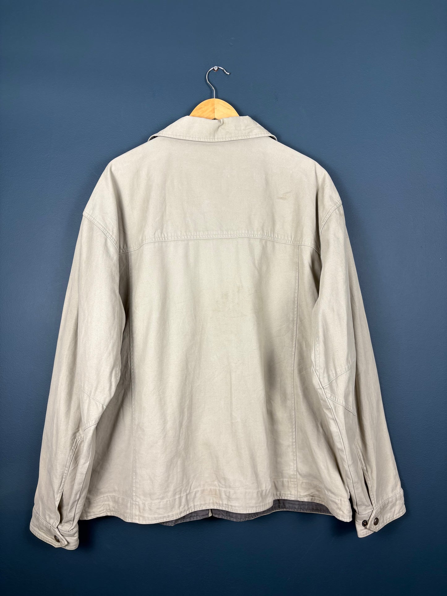 Vintage Columbia Sportswear Double Zip Cream Harrington Jacket (XL)