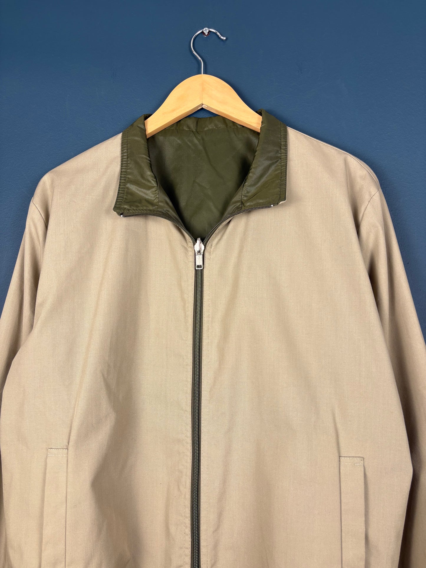 Vintage St. Michaels Marks & Spencers Reversible Harrington Jacket (L)