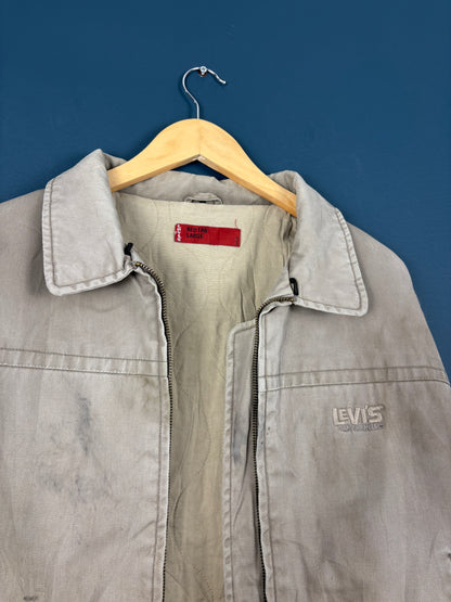 Vintage Levi's Cream Canvas Harrington Jacket (L)