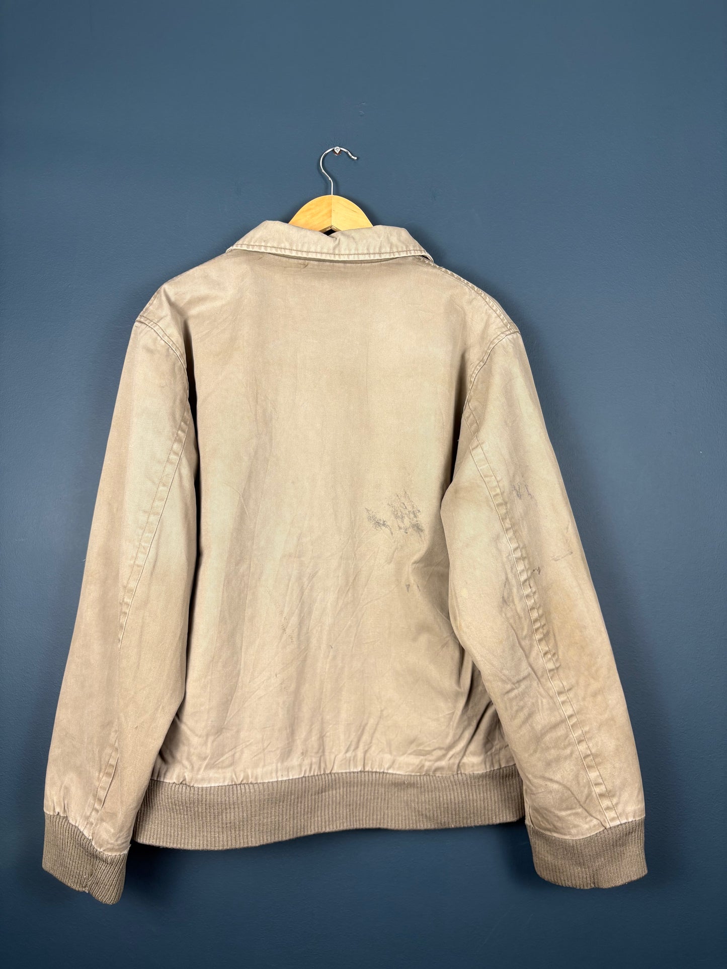 Vintage Levi's Cream Canvas Harrington Jacket (L)