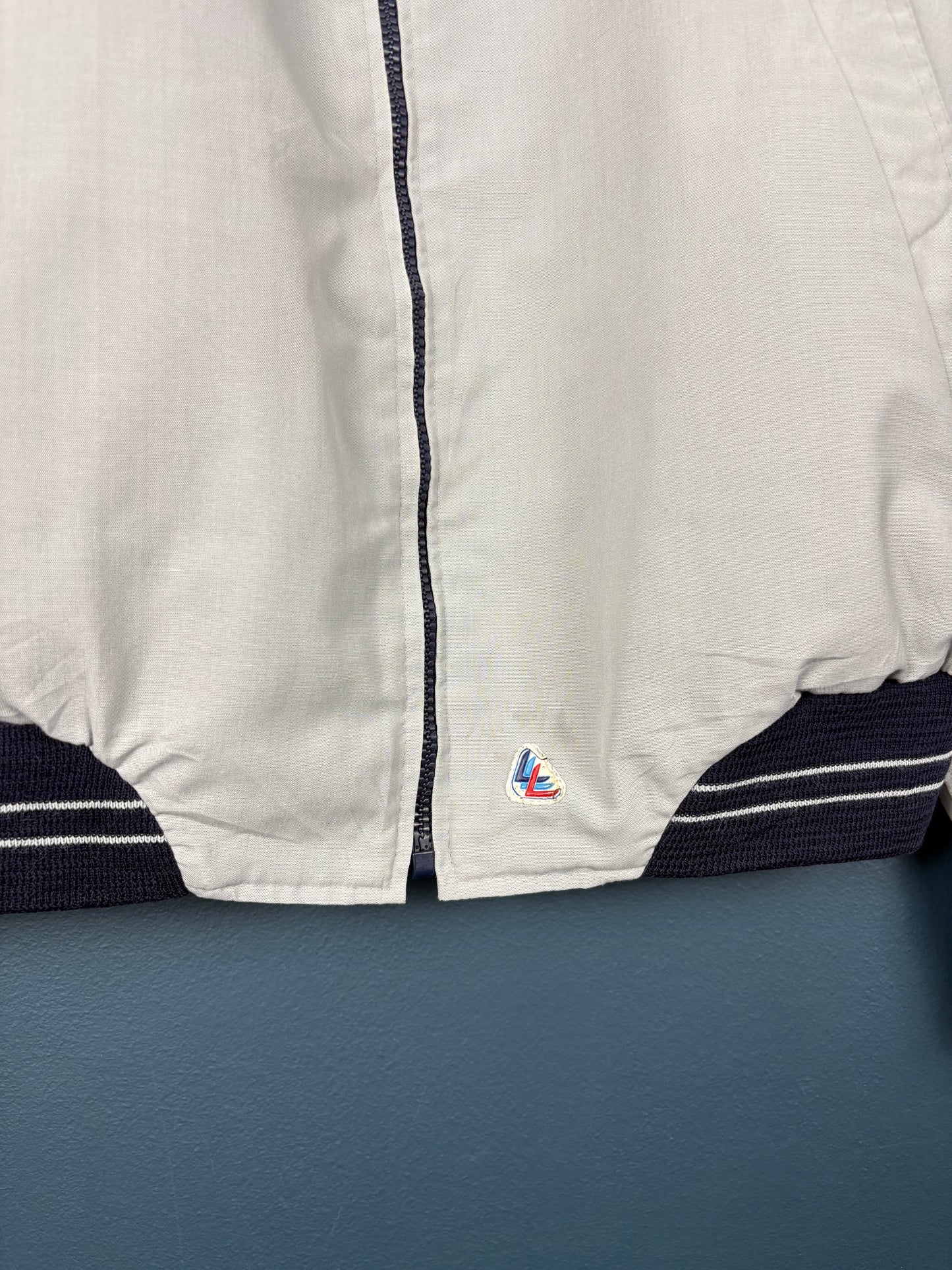 Vintage 80s European Navy Reversible Harrington Jacket (M)