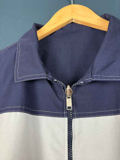 Vintage 80s European Navy Reversible Harrington Jacket (M)