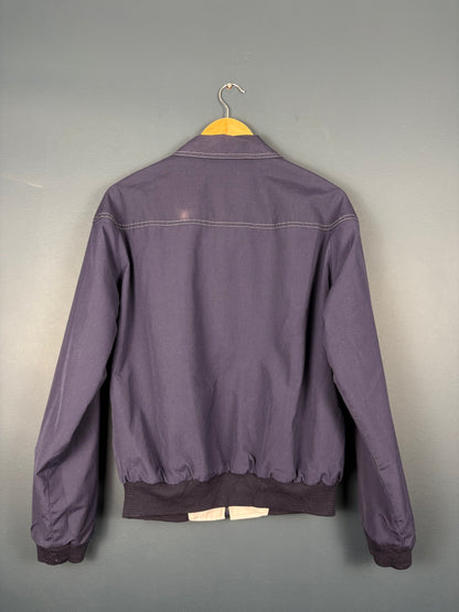 Vintage 80s European Navy Reversible Harrington Jacket (M)