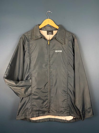 Vintage 80s Sears USA Made Dark Grey Harrington Jacket (L)