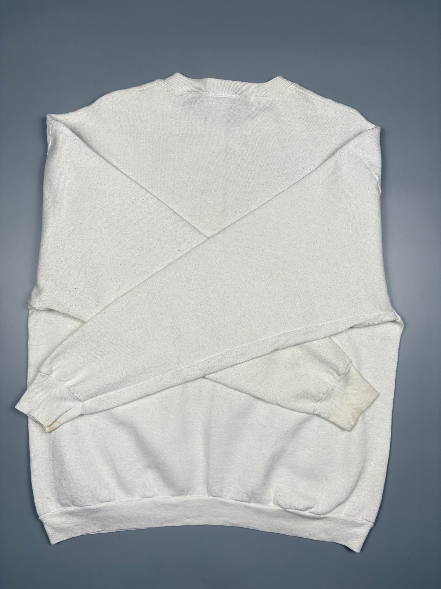 Vintage 1990s Oakland Athletics Baseball White Graphic Sweatshirt (XL)