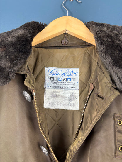 Vintage Blauer USA Khaki Green Police Jacket (L)