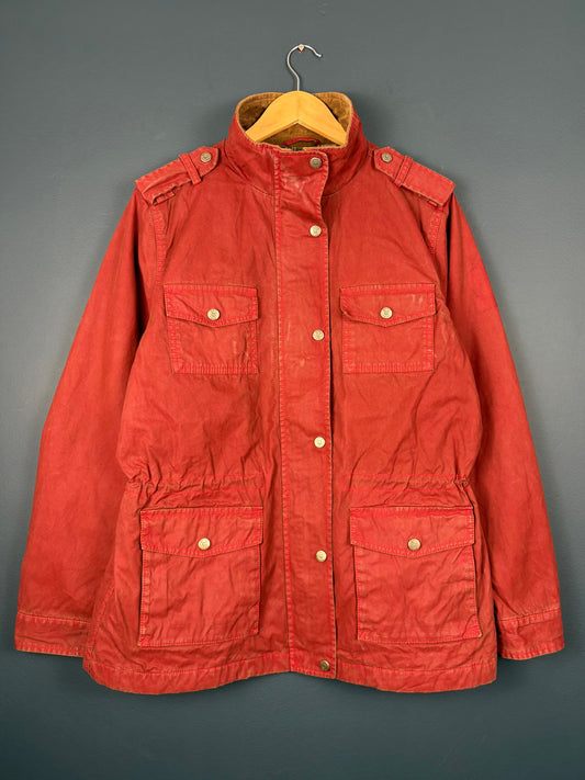 Vintage Gant Wax Cotton Corduroy Collar Burgundy Jacket (L)