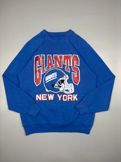 Vintage 1990s New York Giants NFL Blue Graphic Sweatshirt (S)