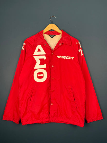 Vintage 80s Sears USA College Red Coach Jacket (S)