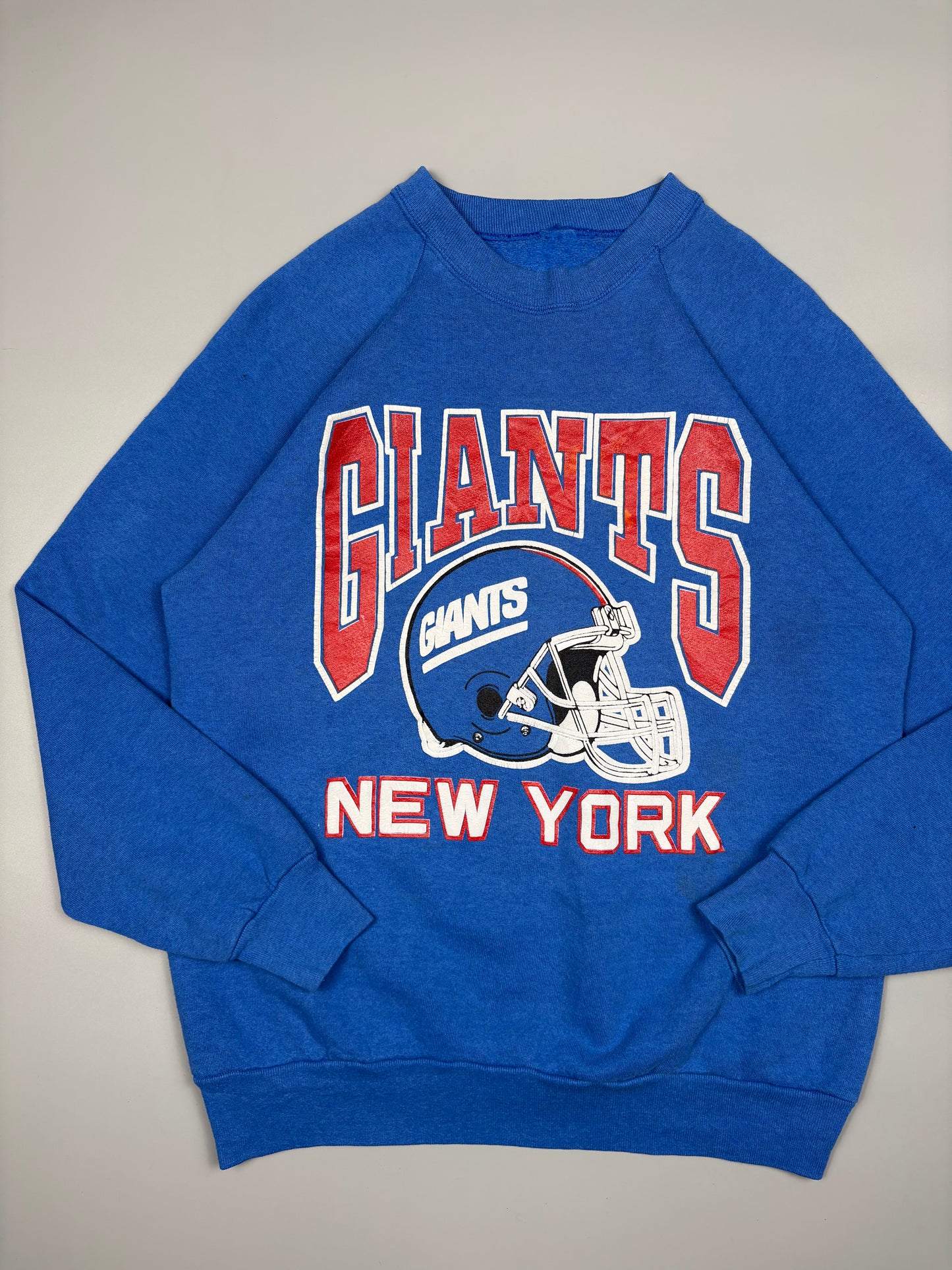 Vintage 1990s New York Giants NFL Blue Graphic Sweatshirt (S)