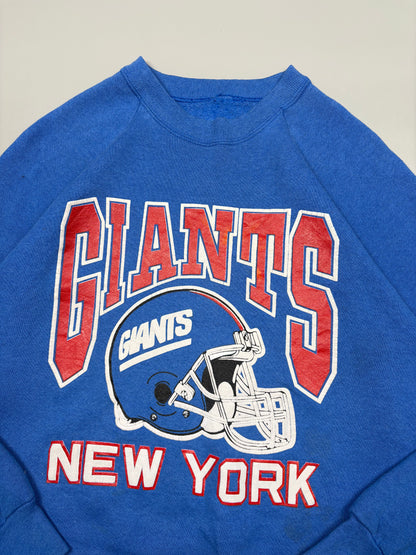 Vintage 1990s New York Giants NFL Blue Graphic Sweatshirt (S)