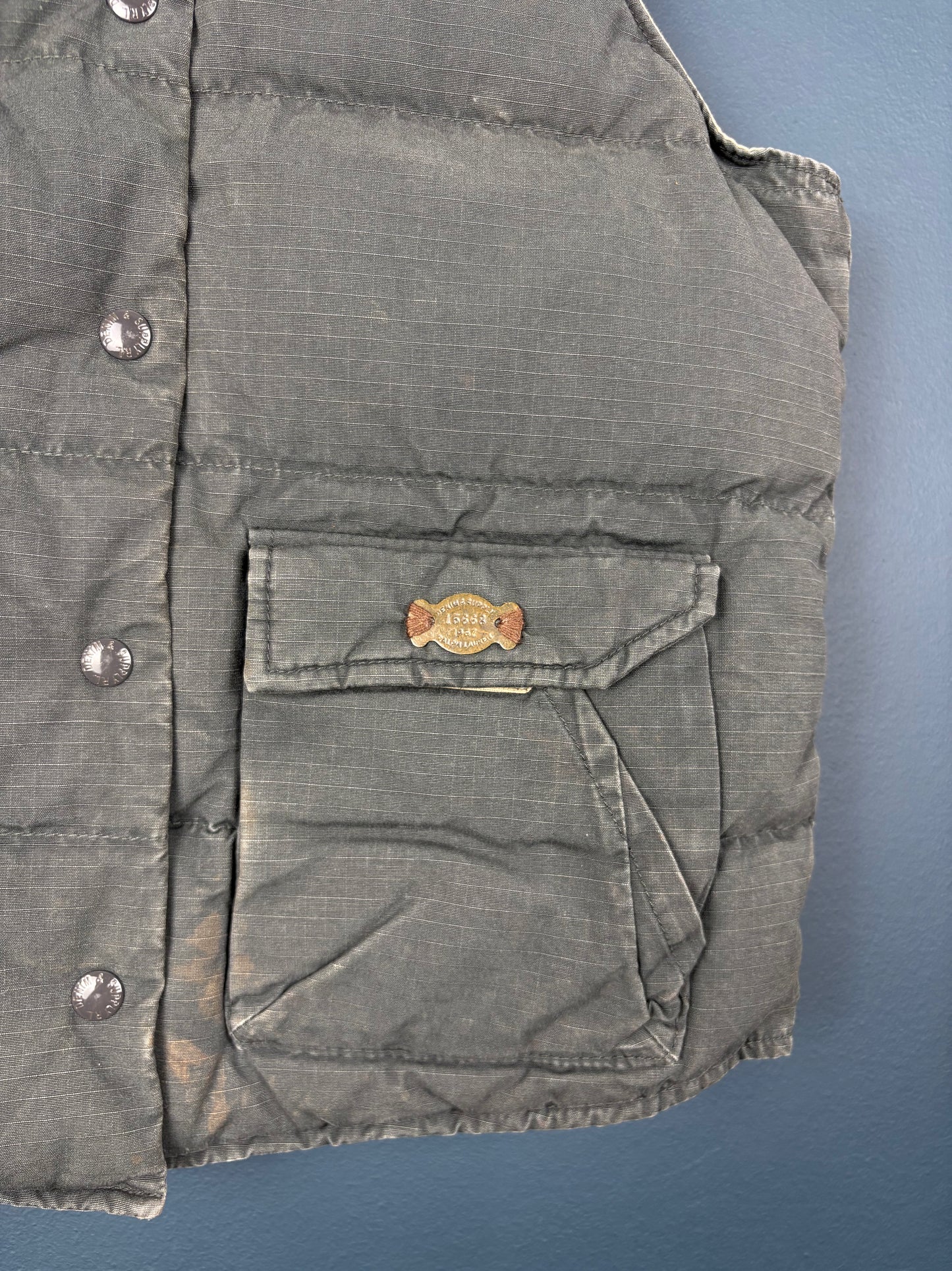 Vintage Ralph Lauren Denim & Supply Grey Gilet Jacket (L)