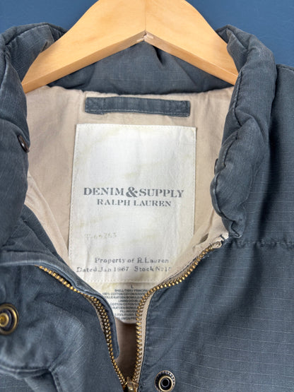 Vintage Ralph Lauren Denim & Supply Grey Gilet Jacket (L)