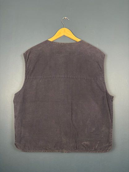 Vintage 80s Zip Jeans & Co Technical Pocket Vest Jacket (L)