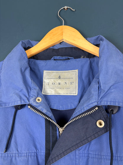 Vintage London Fog Royal Blue Rain Jacket (XL)