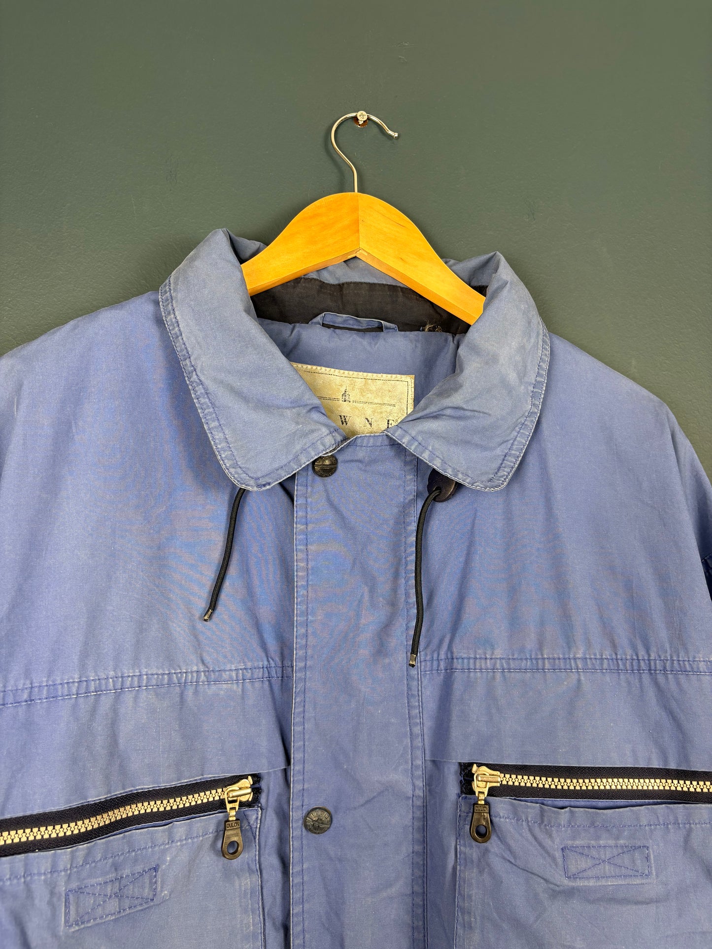 Vintage London Fog Royal Blue Rain Jacket (XL)