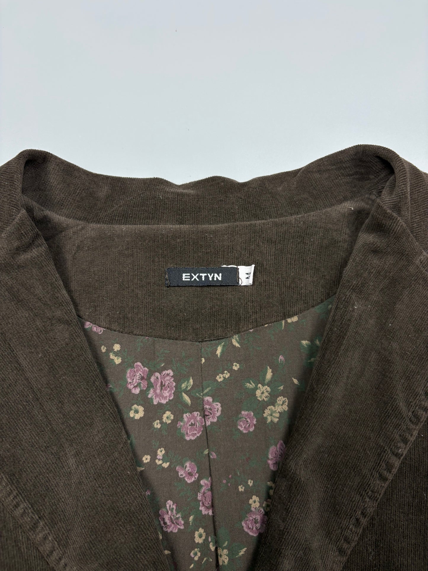 2000s Italian Made Brown Corduroy Blazer Jacket (women's S)