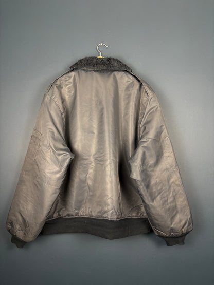 Vintage Dickies Workwear USA Made Navy Bomber Jacket (XL)