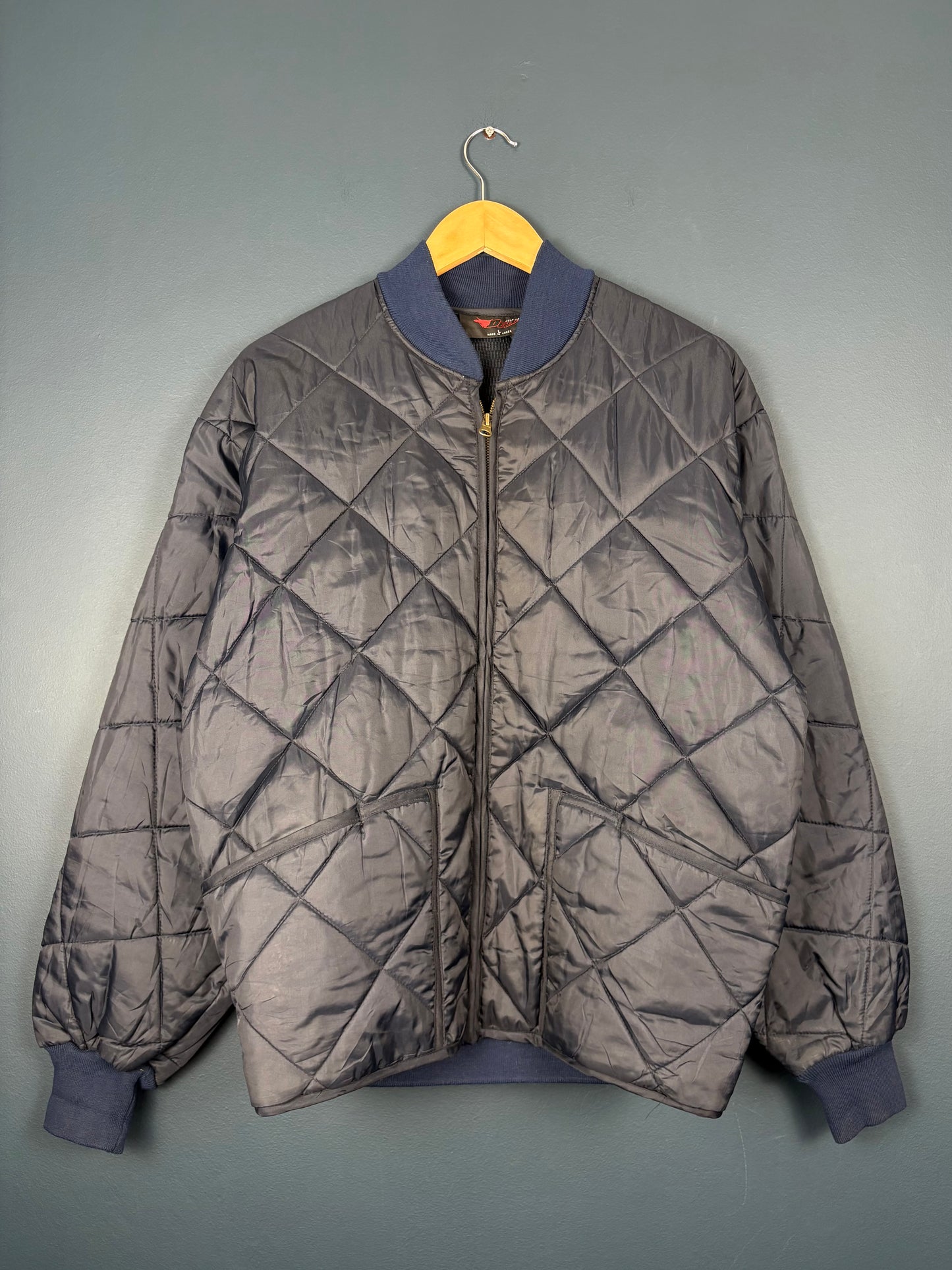 Vintage 80s Diamond Stitch Korean Made Surplus Jacket (L)
