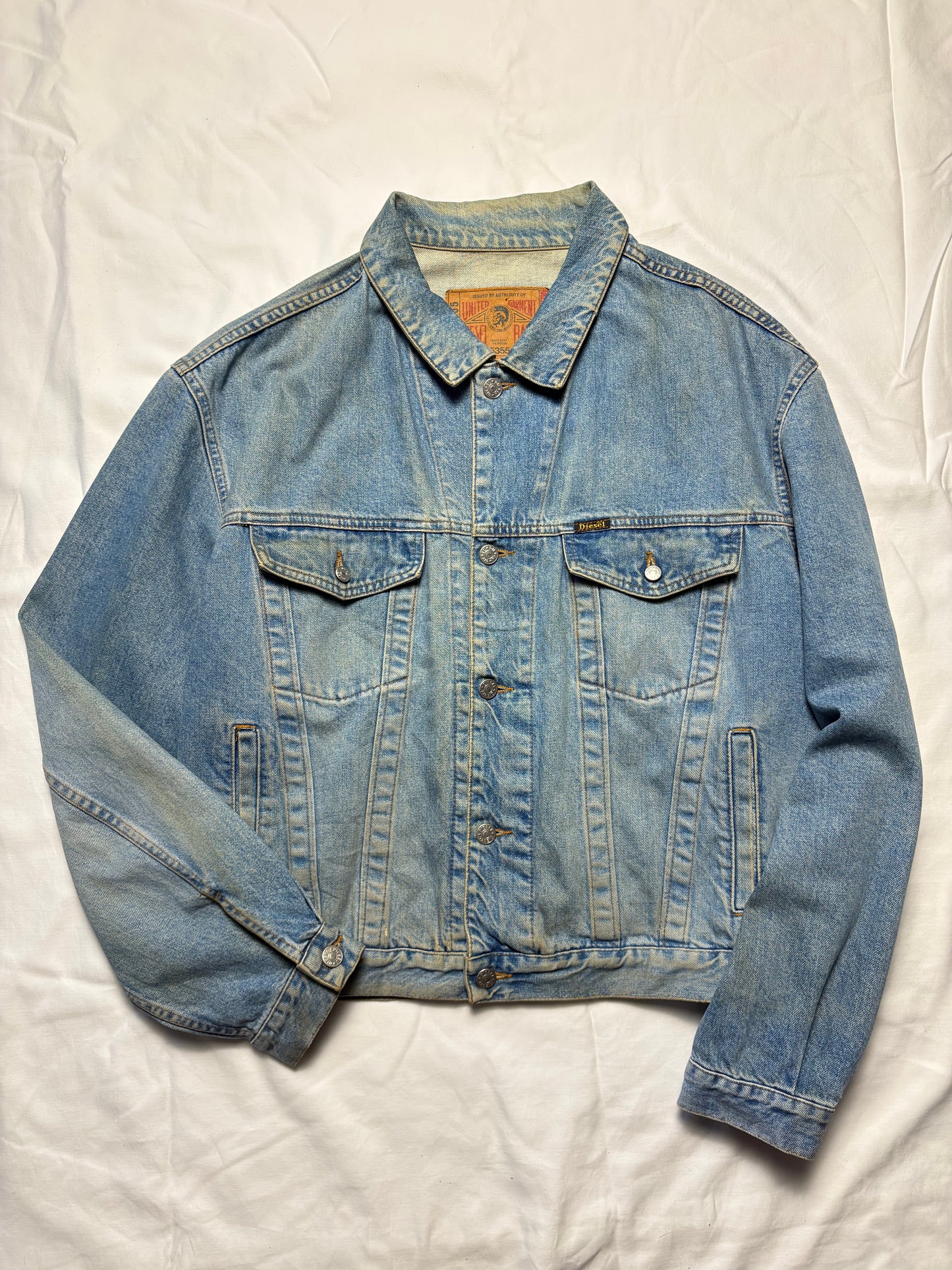 Vintage Diesel Royal Blue Denim Jacket (L)