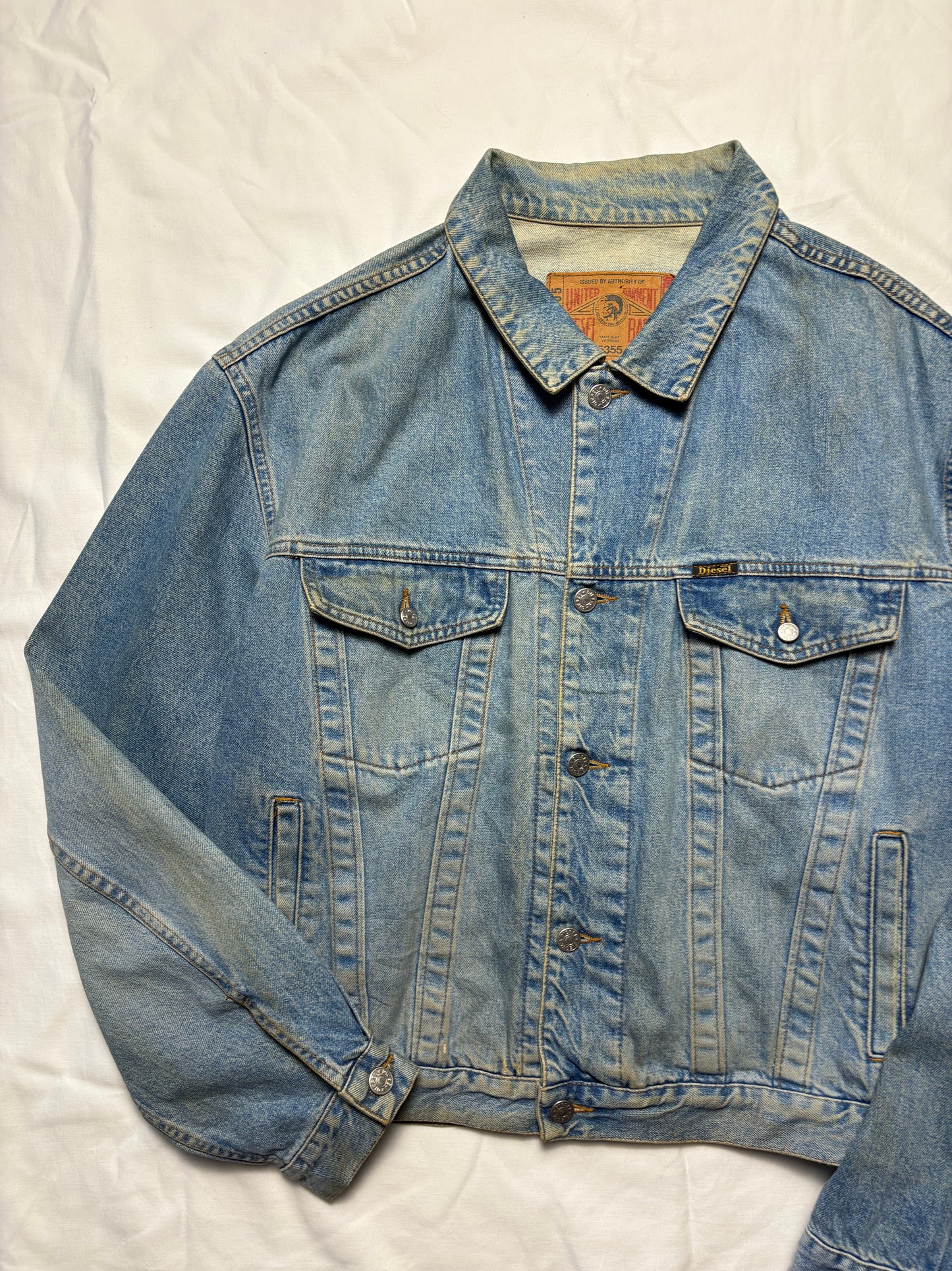 Vintage Diesel Royal Blue Denim Jacket (L)