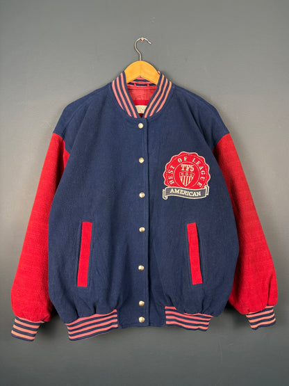 Vintage 80s Atlanta USA Wool Varsity Jacket (L)