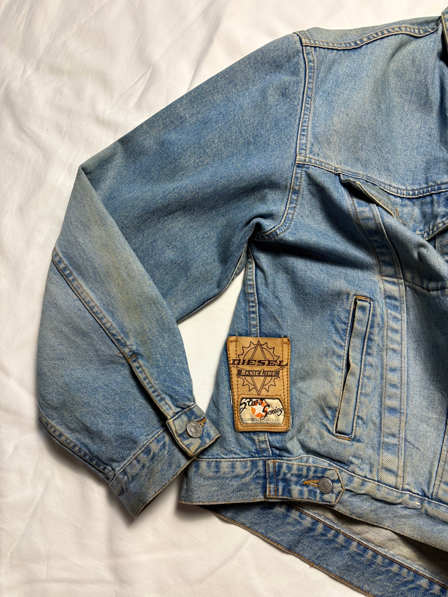 Vintage Diesel Royal Blue Denim Jacket (L)