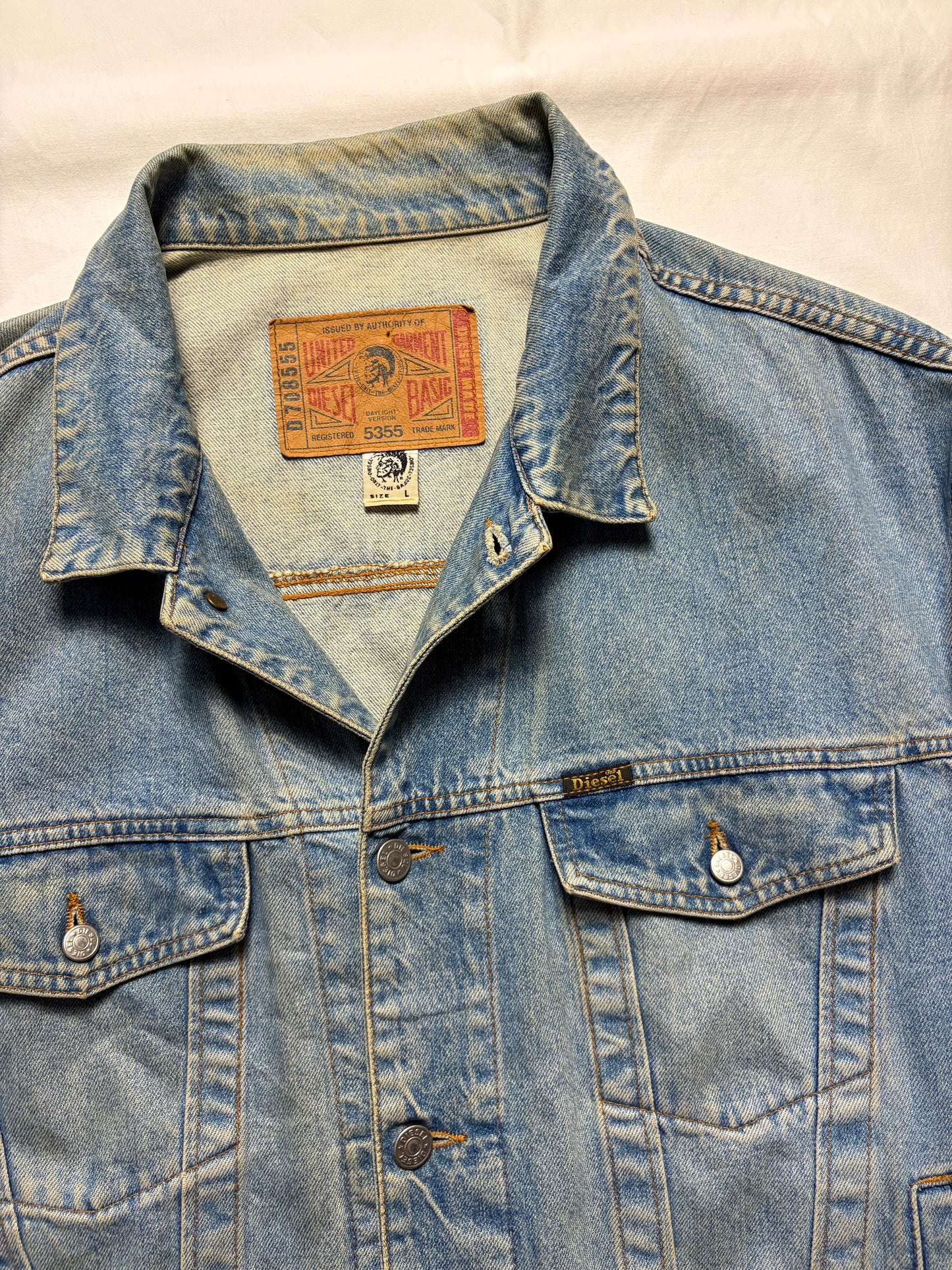 Vintage Diesel Royal Blue Denim Jacket (L)