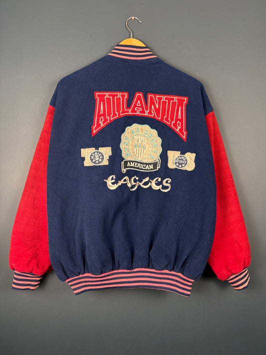 Vintage 80s Atlanta USA Wool Varsity Jacket (L)
