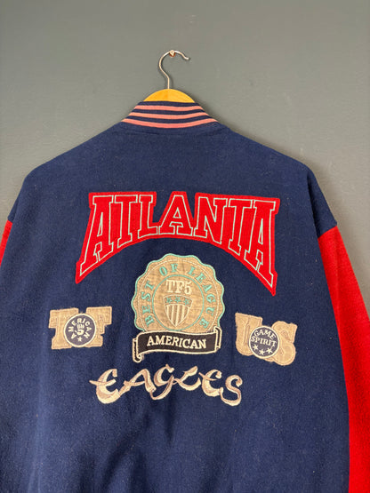 Vintage 80s Atlanta USA Wool Varsity Jacket (L)