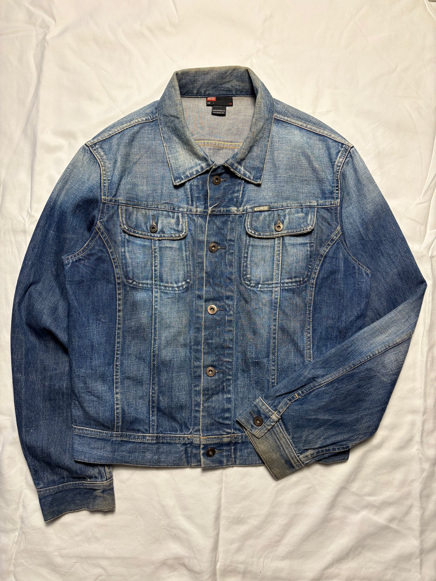 Vintage Diesel Dark Wash Denim Jacket (L)