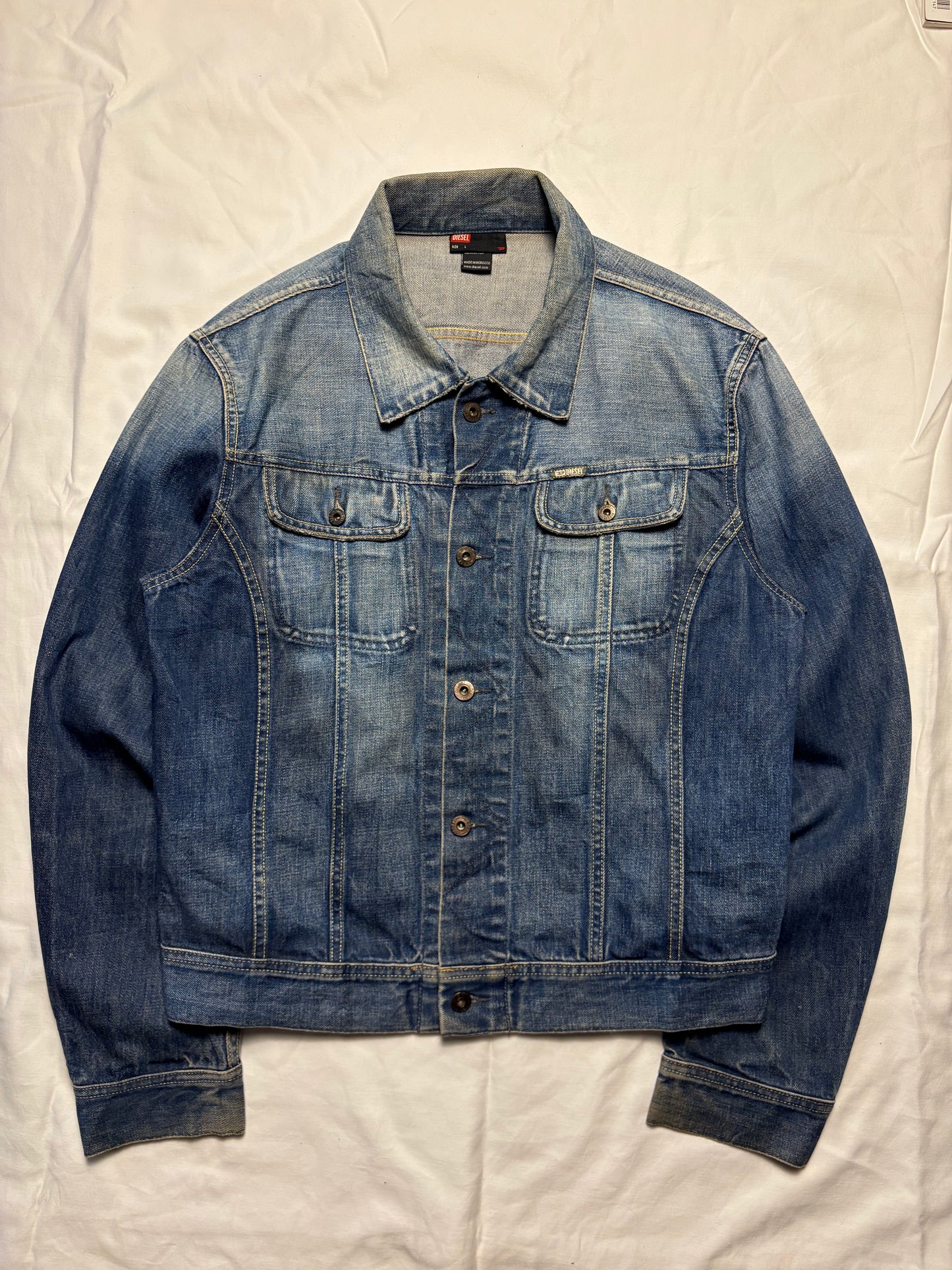 Vintage Diesel Dark Wash Denim Jacket (L)