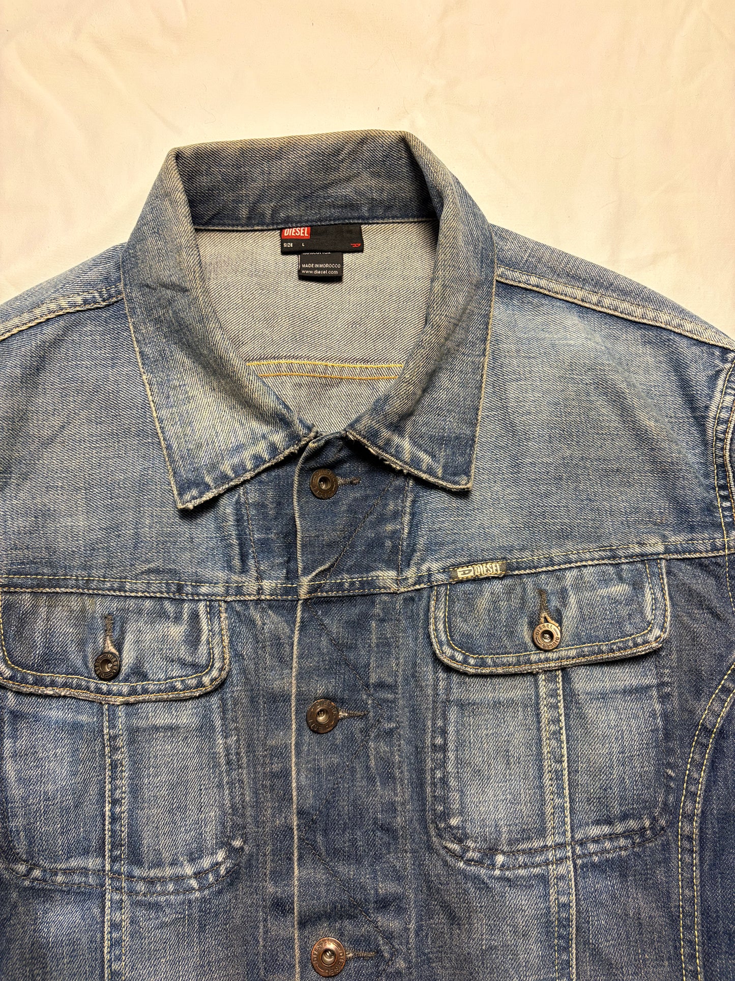 Vintage Diesel Dark Wash Denim Jacket (L)