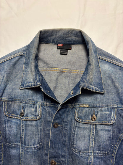 Vintage Diesel Dark Wash Denim Jacket (L)