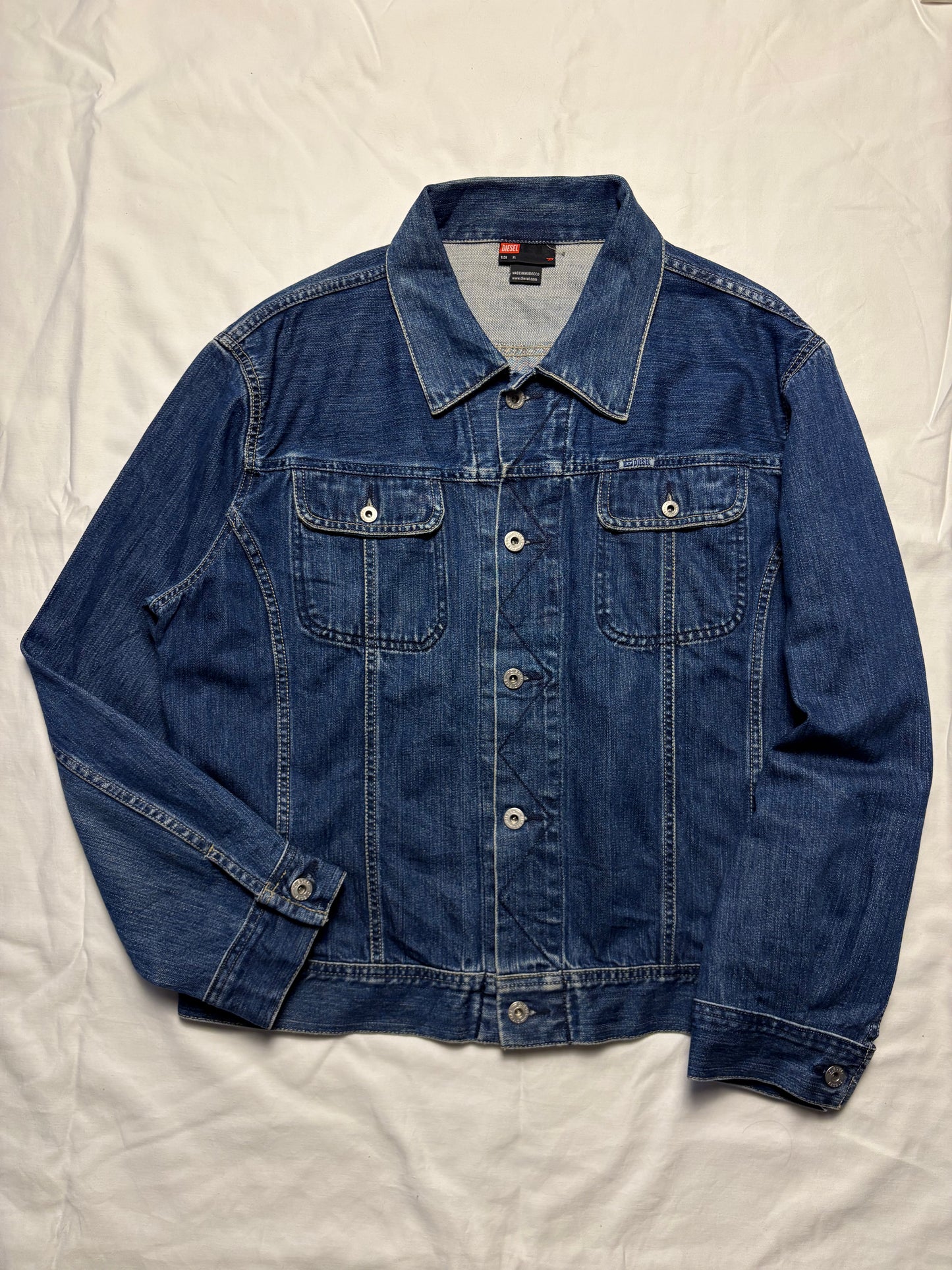 Vintage Diesel Dark Denim Jacket (XL)