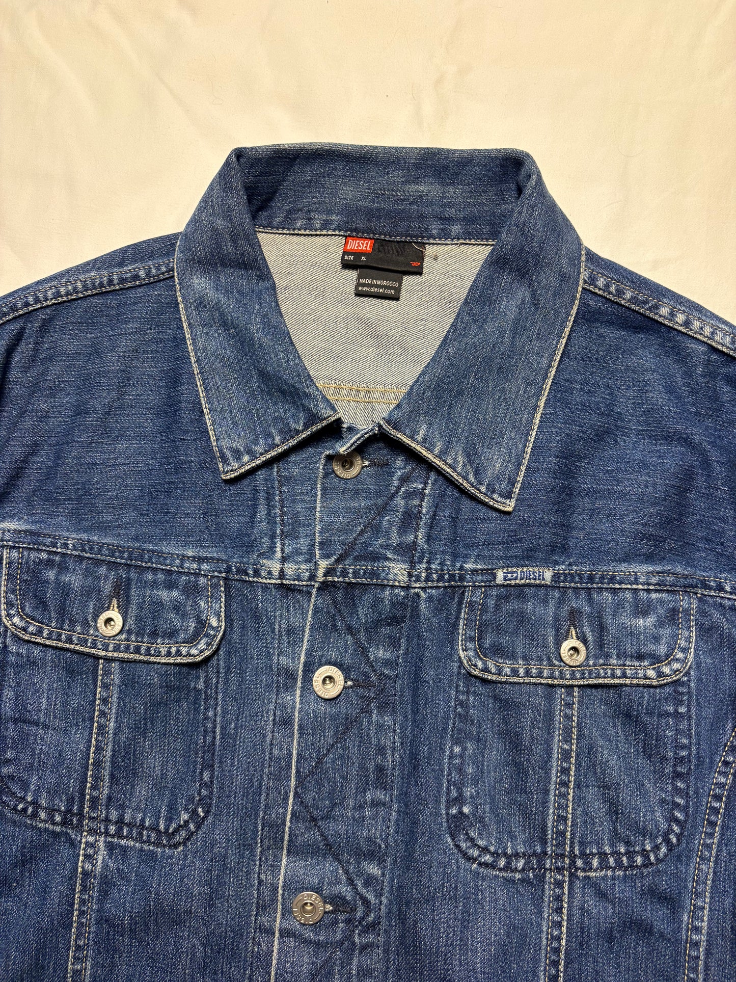 Vintage Diesel Dark Denim Jacket (XL)