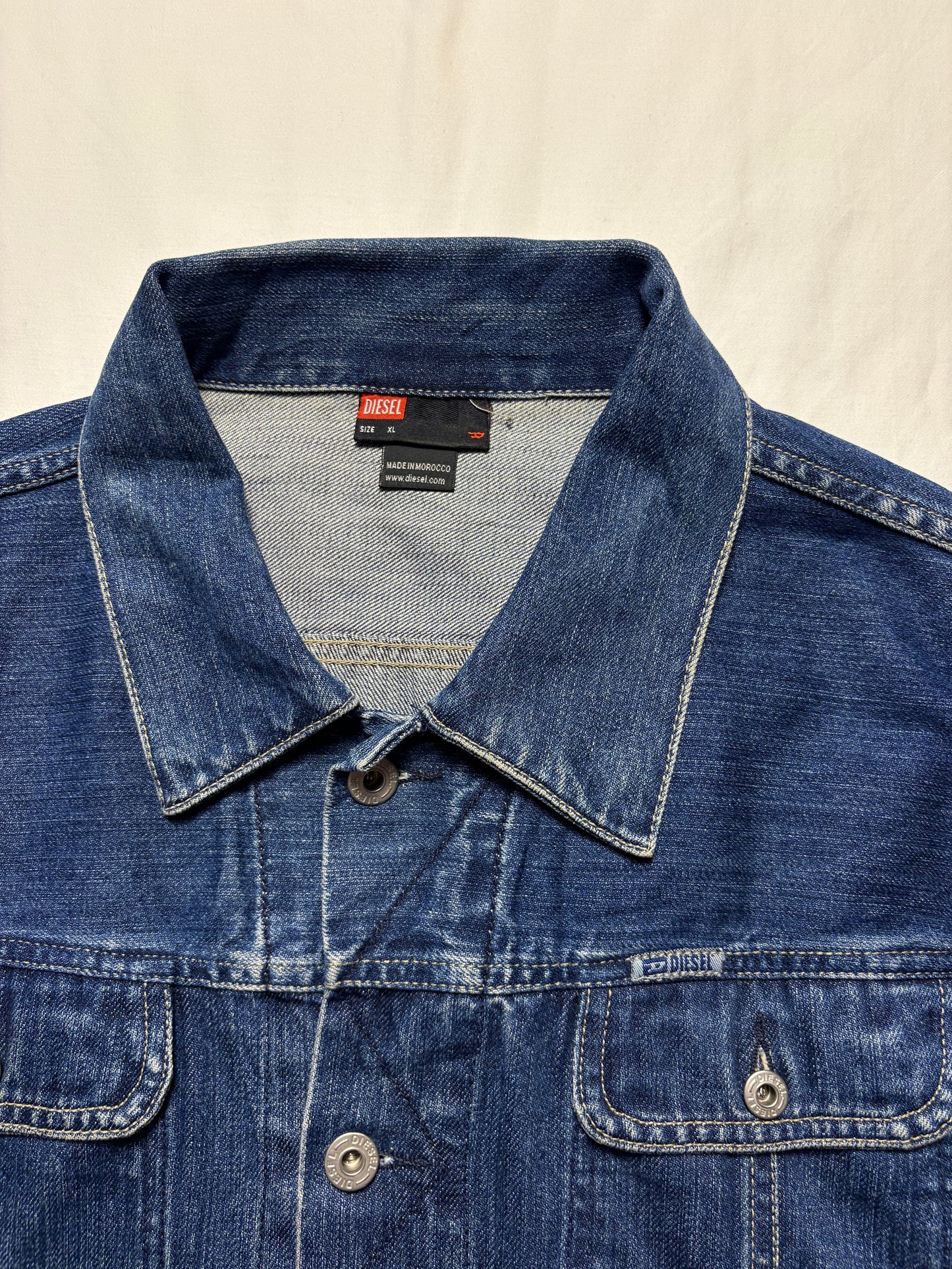 Vintage Diesel Dark Denim Jacket (XL)