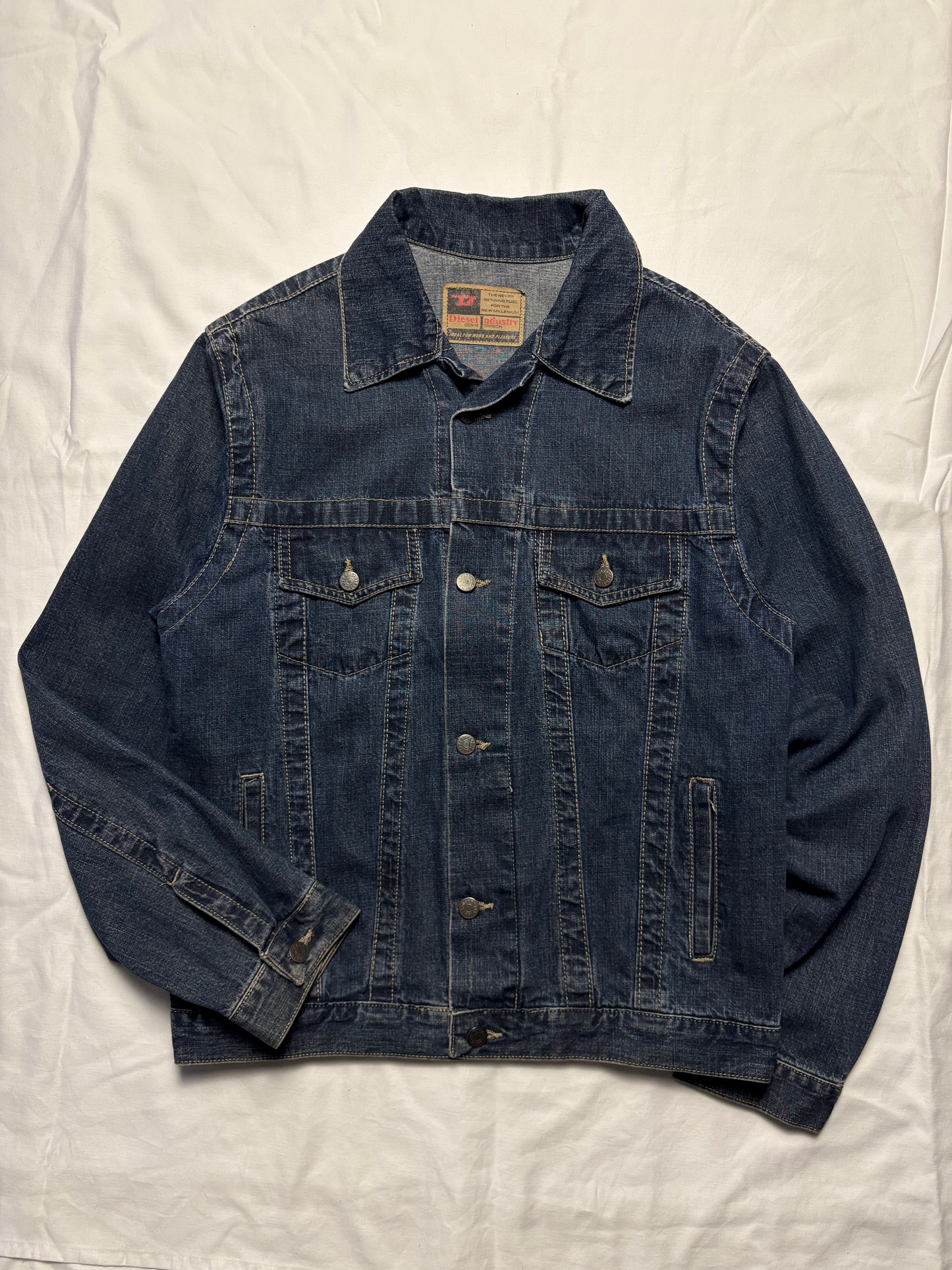 Vintage Diesel Dark Denim Jacket (M)