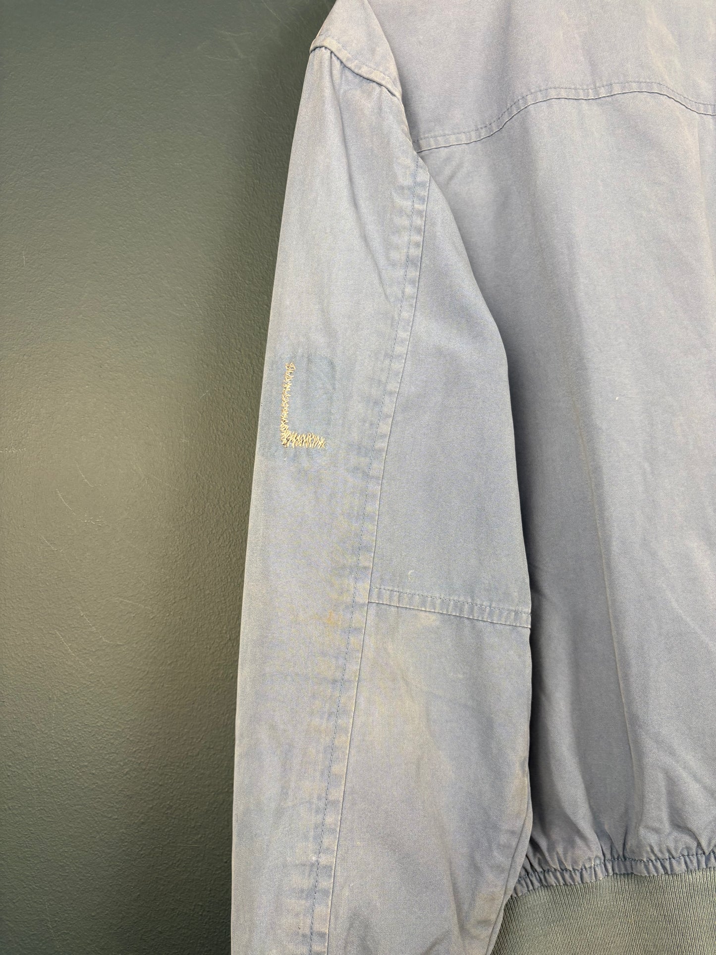 Vintage Timberland Weathergear Light Blue Bomber Jacket (M)