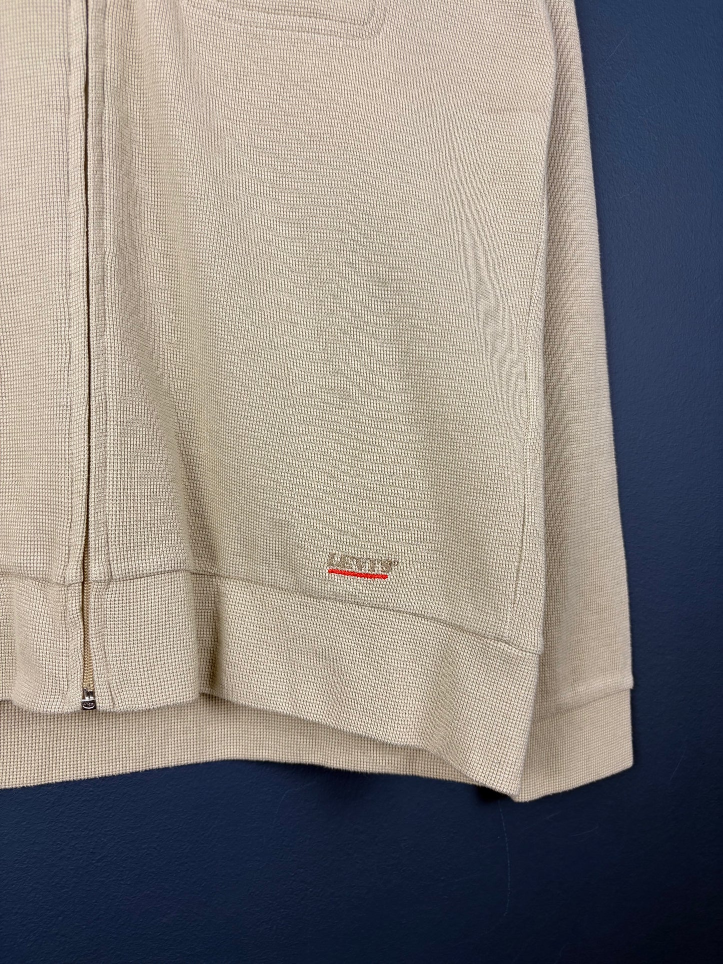 Vintage 80s Levi's Cream Light Cotton Bomber Jacket (M)