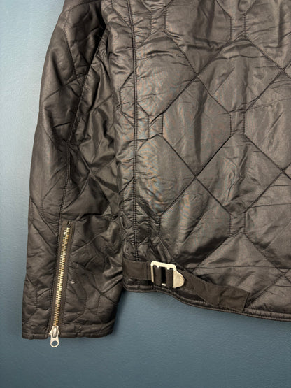 Vintage G-Star Raw Quilted Black Motorcycle Jacket (M)