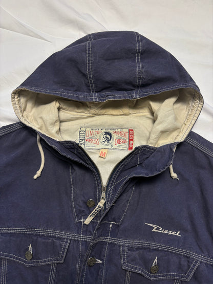 Vintage Diesel Industry Contrast Stitch Canvas Jacket (L)