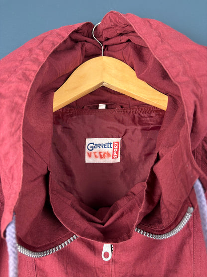 Vintage 80s European Burgundy Smock Jacket (M)
