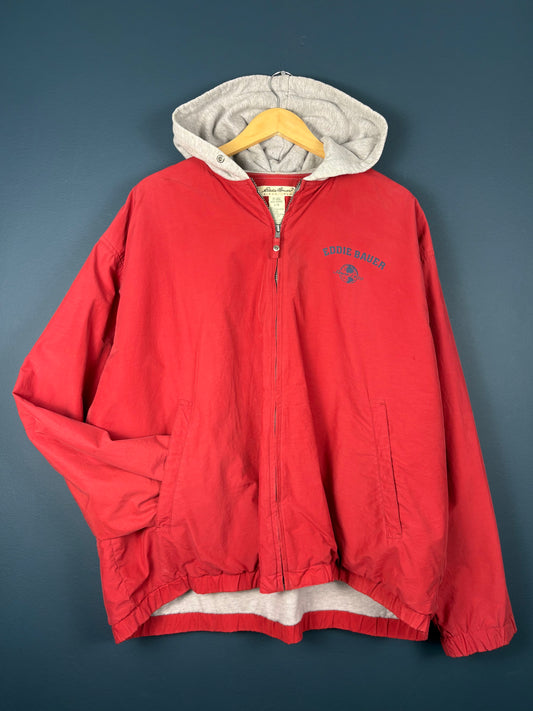 Vintage Eddie Bauer Zip-up Red Afterhood Jacket (L)
