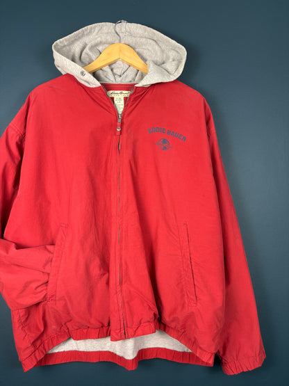 Vintage Eddie Bauer Zip-up Red Afterhood Jacket (L)
